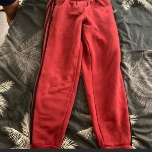 Adidas straight leg sweat pants. Medium